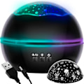 Miniatyrbilde 1 av 10: Star projector - Galaxy lamp - Underwater projector - Black
