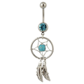 Miniatyrbillede 6 af 7: Piercing drømmefanger Turquoise
