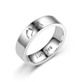 Miniatyrbillede 4 af 5: Sæt med 2 matchende ringe til par - I love you Multicolor