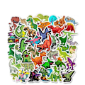 Pikkukuva 1 / 4: 50 tarraa tarrat - Eläinaihe - Sarjakuva - Dinosaur Multicolor