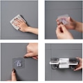 Miniatyrbillede 8 af 8: Multifunktionel tandbørsteholder og organiser White