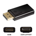 Miniatyrbild 2 av 6: HDMI till DisplayPort Adapter – Enkel Anslutning Svart