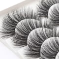 Miniatyrbillede 2 af 5: 5 par falske øjenvipper - 6D faux mink - G205 Black