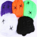 Miniatyrbillede 1 af 5: Halloween - Spider Web / Spider Web med 2 Edderkopper Orange