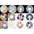 Miniatyrbilde 1 av 11: Rhinestone hjul MultiColor 6. Rhinestone 3mm neon
