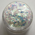 Miniatyrbillede 1 af 2: Negleglimmer - Firkantet - Hvid regnbue - 8ml - Glitter White