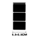 Miniatyrbild 4 av 8: 120-pack Svarta tavlan-etiketter Griffeletiketter Burkar + Penna Svart