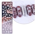 Miniatyrbillede 1 af 3: Nailart stempelplade, Neglestempel - julemotiver, julepynt