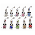 Miniatyrbillede 1 af 4: Navlepiercing ugle 2. Clear rainbow