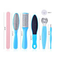 Miniatyrbillede 4 af 8: 8 dele - Pedicure Kit / Fodfiler - Fodpleje Multicolor