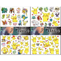 Miniatyrbillede 1 af 5: Pokemon-tatoveringer - 4 ark - Børnetatoveringer - Pikachu Multicolor