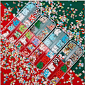 Miniatyrbild 2 av 4: Juldekorationer snöflingor / Tomte nagelglitter i praktisk ask multifärg