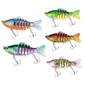 Miniatyrbild 3 av 11: 5st wobbler - Fiskedrag multifärg