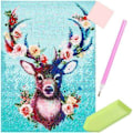Miniatyrbilde 1 av 5: Diamantmaling - Diamantmaling - 5D - DIY - Hjort Multicolor