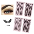 Pikkukuva 4 / 4: 10 parin tekoripset - Set natural look volume lash - Black TK02