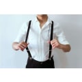 Miniatyrbillede 4 af 5: Slanke sorte seler med clips - stilfuldt modetilbehør Black one size