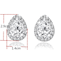 Miniatyrbillede 2 af 3: Eksklusive øreringe Sølv diamant glitter