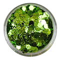 Miniatyrbillede 1 af 2: Negleglimmer - Bland - Blad - 8ml - Glitter Green