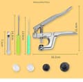 Miniatyrbillede 3 af 7: Tang til trykknapper - Colorsnaps - Plast trykknapper Multicolor