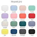 Miniatyrbilde 2 av 9: AirPods PRO Silikonskall - Veske / Beskyttelse - Flere farger White