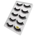Miniatyrbillede 4 af 4: 5 par falske øjenvipper - 3D faux mink - G603 Black