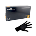 Miniatyrbilde 4 av 4: Sorte Nitrilhansker 100 stk, Beskyttelsesgrep for mange bransjer Black M