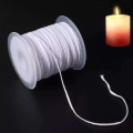 Miniatyrbillede 1 af 6: Skab smukke stearinlys med Candle Wick Cotton - 1 rulle, 61 meter White
