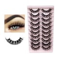 Miniatyrbild 2 av 4: 10-par Lösögonfransar - Set natural look volume lash - Black TK02