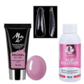 Miniatyrbild 1 av 4: Kit Polygel Bean paste - Dualform, Formtippar - Slip solution multifärg
