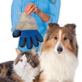 Borsthandske - Hund/Katt - Högerhand - Silikonborste Blå