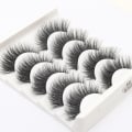 Miniatyrbilde 1 av 5: 5 par falske øyevipper - 6D faux mink - G207 Black
