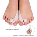 Miniatyrbillede 3 af 4: Hallux Valgus - Tåspreder / Adskiller tæer - Støtte Transparent