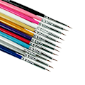 Pikkukuva 1 / 4: 12 kynsiharjaa kynsitaidetta varten Multicolor