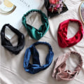 Miniatyrbild 3 av 4: Hårsnoddar med twist , turban, hårband, Hair bands Vin, röd