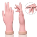 Miniatyrbillede 3 af 7: Negletræningshånd - falsk hånd til nail art - Silikone Beige