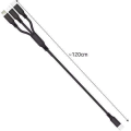 Miniatyrbilde 3 av 7: 3-i-1 Micro USB / Lightning / USB Type-C USB-kabel Black
