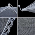 Pikkukuva 4 / 8: Mesh-popupparasol – Snyggt skydd för dina måltider White