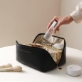 Miniatyrbilde 8 av 8: Romslig toalettmappe - Perfekt for reiser - Sminkeveske Beige