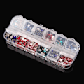 Miniatyrbillede 3 af 4: 2-stk opbevaringsboks med 12 rum - 13 x 5 cm Transparent