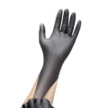Miniatyrbilde 2 av 4: Svarte nitrilhansker 100 stk, beskyttelse og grep for mange bransjer Black S