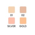 Miniatyrbilde 3 av 3: Highlighter kompakt - 4 farger - Quiz Cosmetics Silver