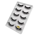 Miniatyrbillede 4 af 6: 5 par falske øjenvipper - 3D faux mink - G700 Black