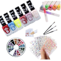 Miniatyrbild 1 av 2: Nagelkit - Dekorationskit - Nagellack, Rhinestone, Nagelstickers multifärg