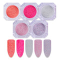 Miniatyrbillede 1 af 3: 5 stk Negleglimmer, neglepynt pink, hvid, lilla Multicolor