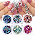 Pikkukuva 1 / 4: 6 kpl kynsi glitter glitteriä, kynsikoristeita Multicolor