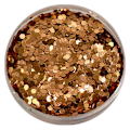 Miniatyrbillede 1 af 2: Negleglitter - Hexagon - Champagne - 8ml - Glitter Champagne