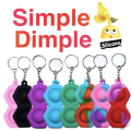 Miniatyrbild 2 av 4: Simple dimple, MINI Pop it Fidget Finger Toy / Leksak- CE Black Hexagon-Bubblor - Svart