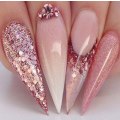 Miniatyrbilde 4 av 6: 8 stk negleglitter glitter, Negledekorasjoner Pink