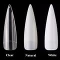 500st nageltippar stiletto extra lång tippar lösnaglar nageltips Transparent