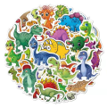 Pikkukuva 1 / 5: 50 tarraa tarrat - Eläinaihe - Sarjakuva - Dinosaur Multicolor